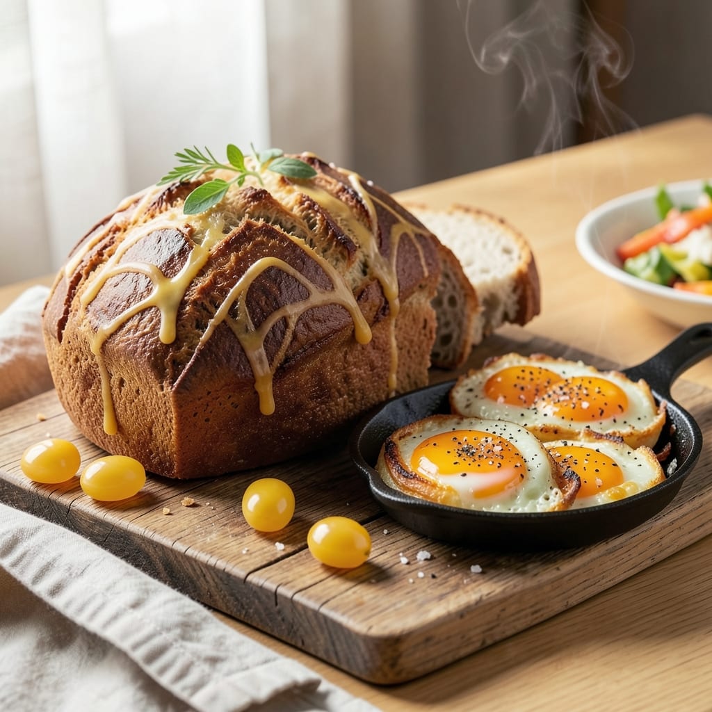 Bread Recipe With Egg Yolks: Golden Crust and Silky Yolk Streaks