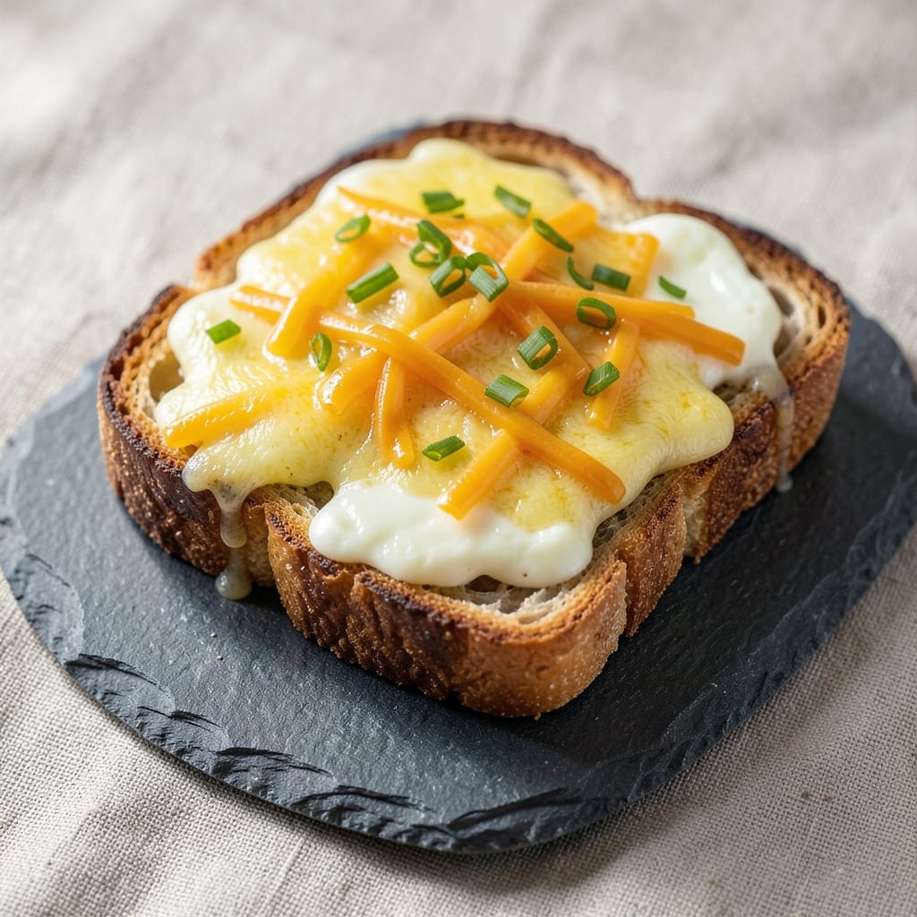 Cheesy Baked Egg Toast Recipe: Crispy Bread and Gooey Yolk Harmony