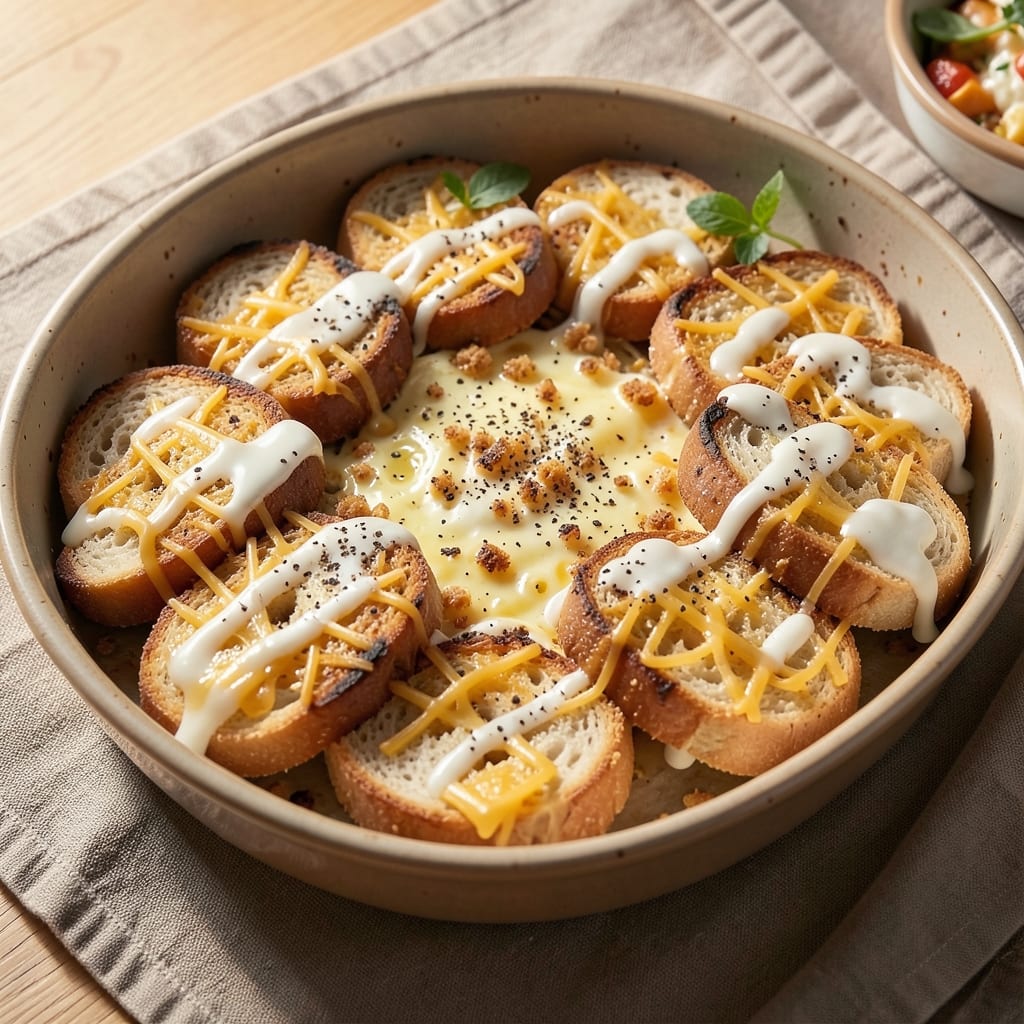Bagel Egg Bake Recipe: Crispy Edges and Gooey Yolk Streaks