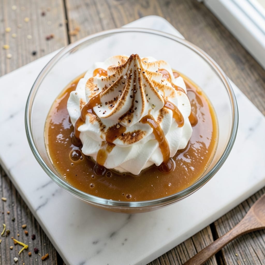 Caramel Dessert Recipe With Egg Whites: Light-as-Air Meringue Clouds With Gooey Filling