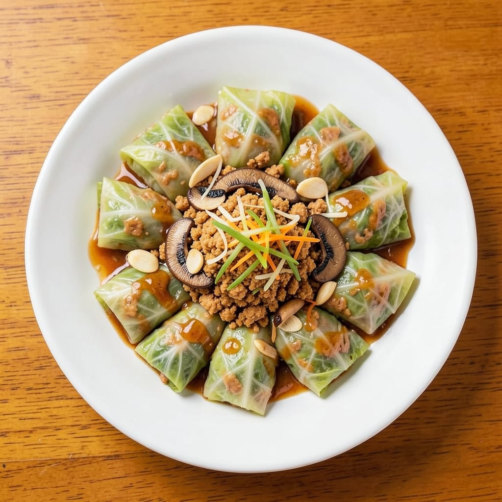 Cabbage Egg Roll Recipe Vegetarian: Crispy Wonton Cups With Fresh Herb Yolk Streaks
