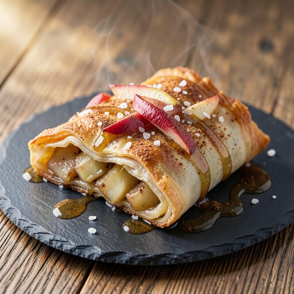Baked Apple Pie Egg Rolls Recipe: Sweet-Tart Crunch With Gooey Egg Streaks