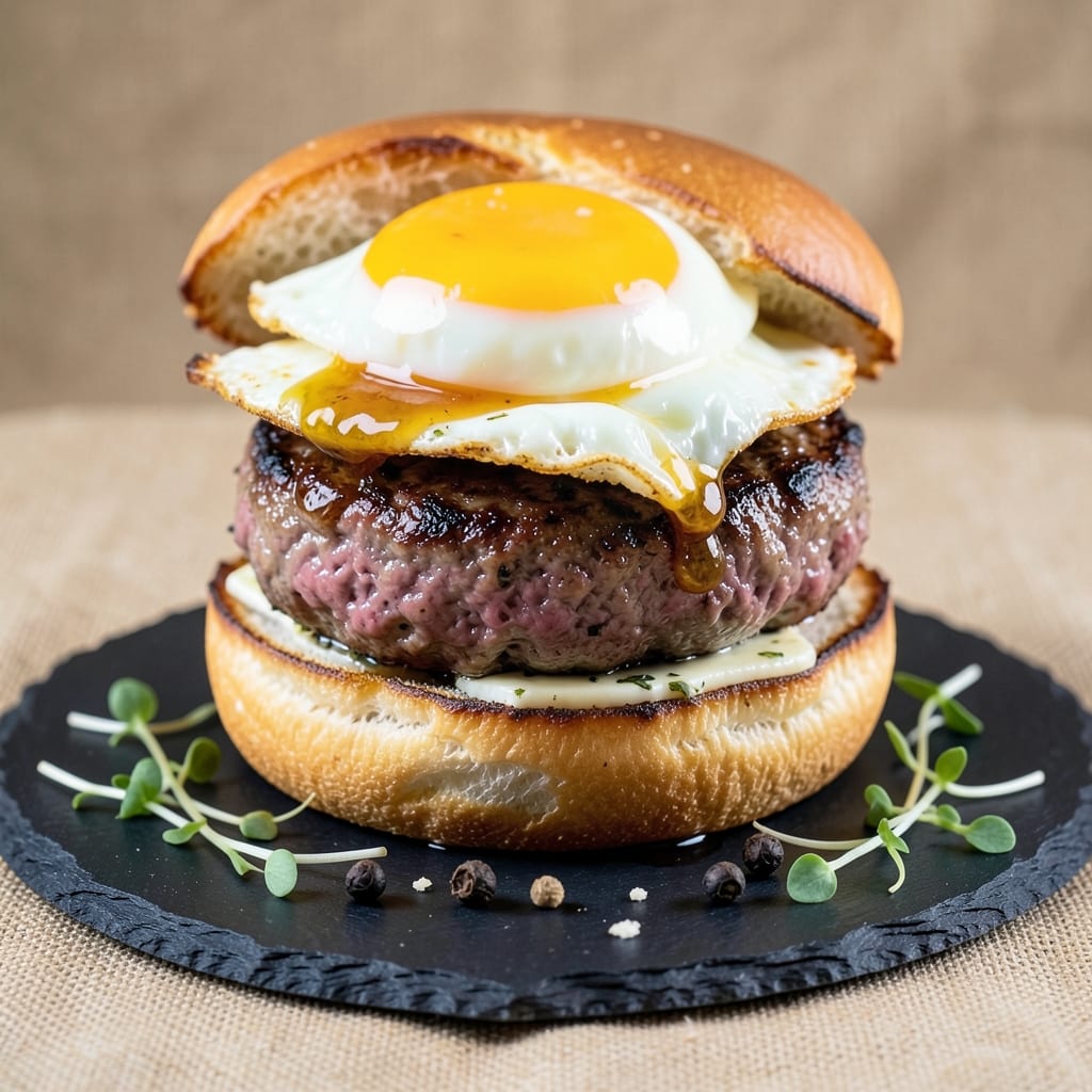 Burger Recipe With Egg and Worcestershire: Savory Breakfast Melt With Umami Depth