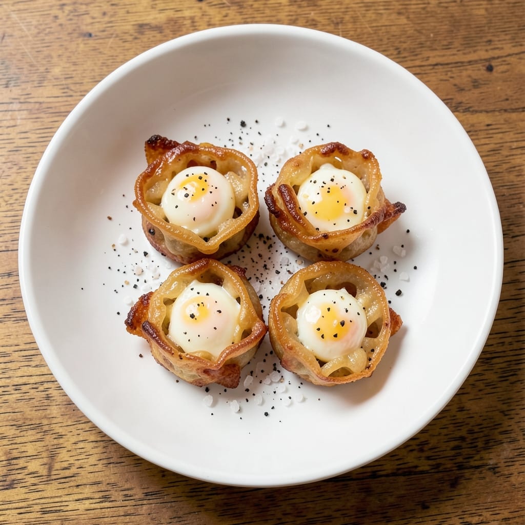 Crispy Egg Fry Recipe: Wonton-Crusted Bites With Runny Yolk Magic