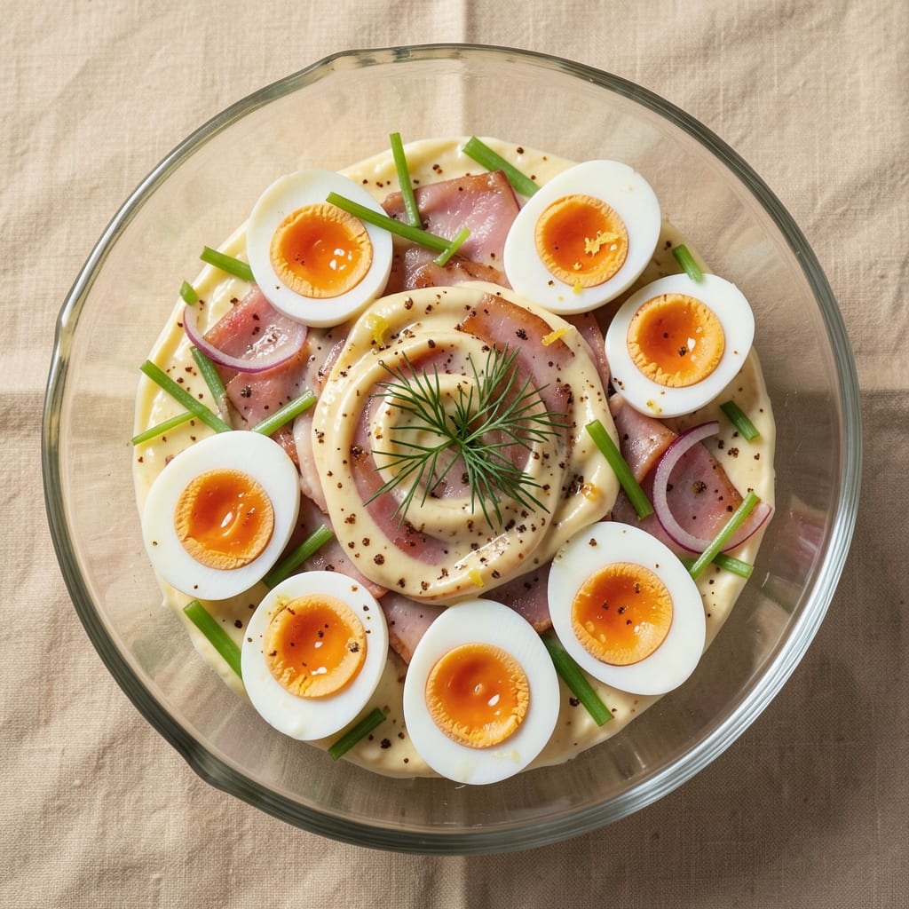 Deviled Ham And Egg Salad Recipe: Crunchy Celery and Creamy Yolk Harmony