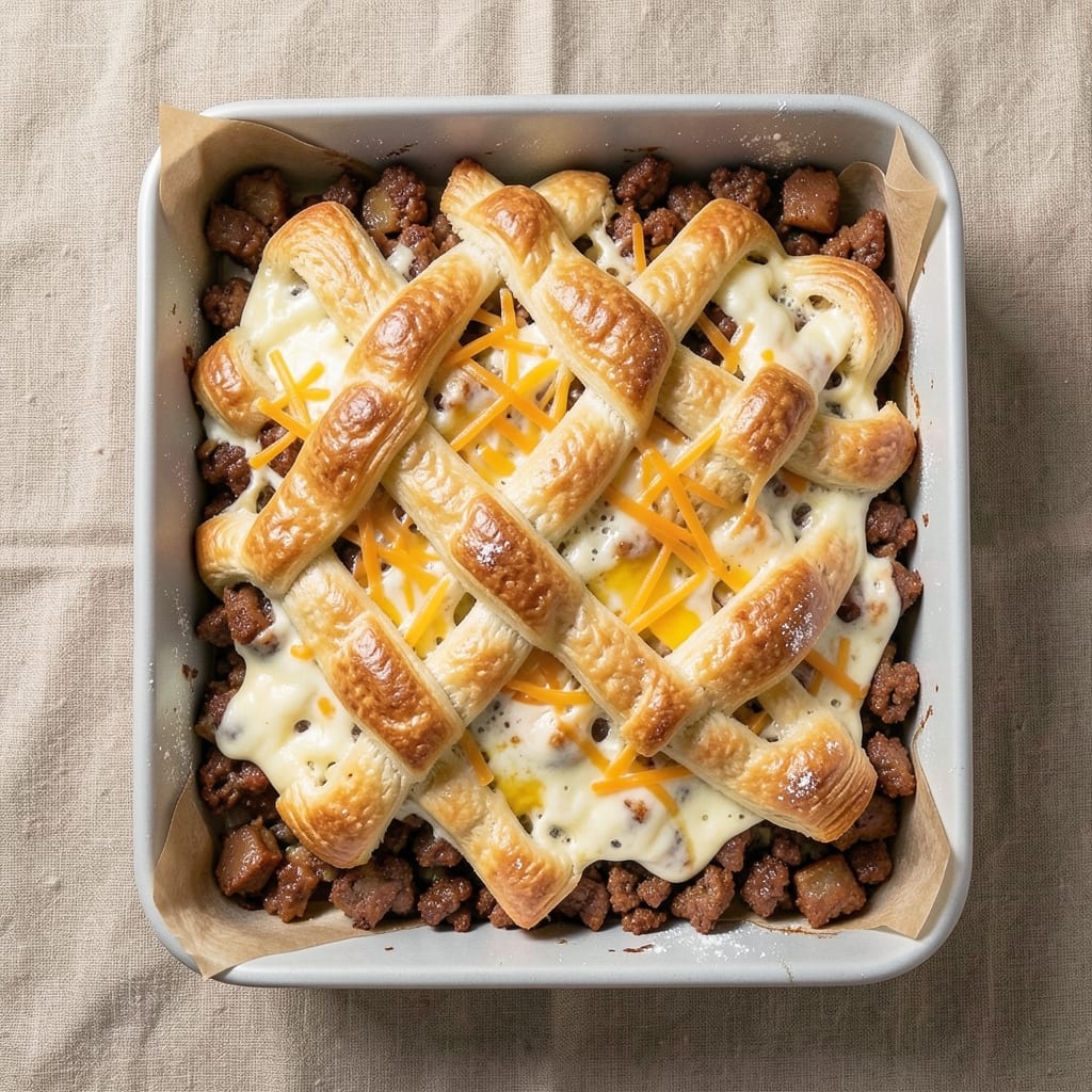 Crescent Rolls Sausage Egg Casserole Recipe: Flaky Layers and Savory Breakfast Magic