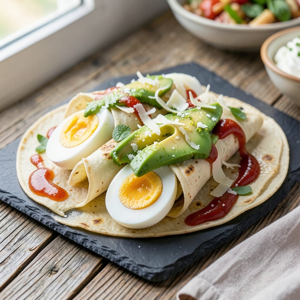 Boiled Egg Wraps Recipe: Crispy Tortilla Cradles for Soft Yolk Magic