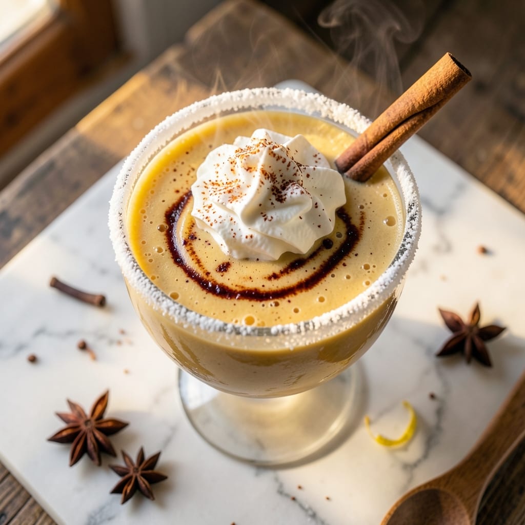 Boozy Egg Nog Recipe: Spiced Rum-Infused Creamy Holiday Delight
