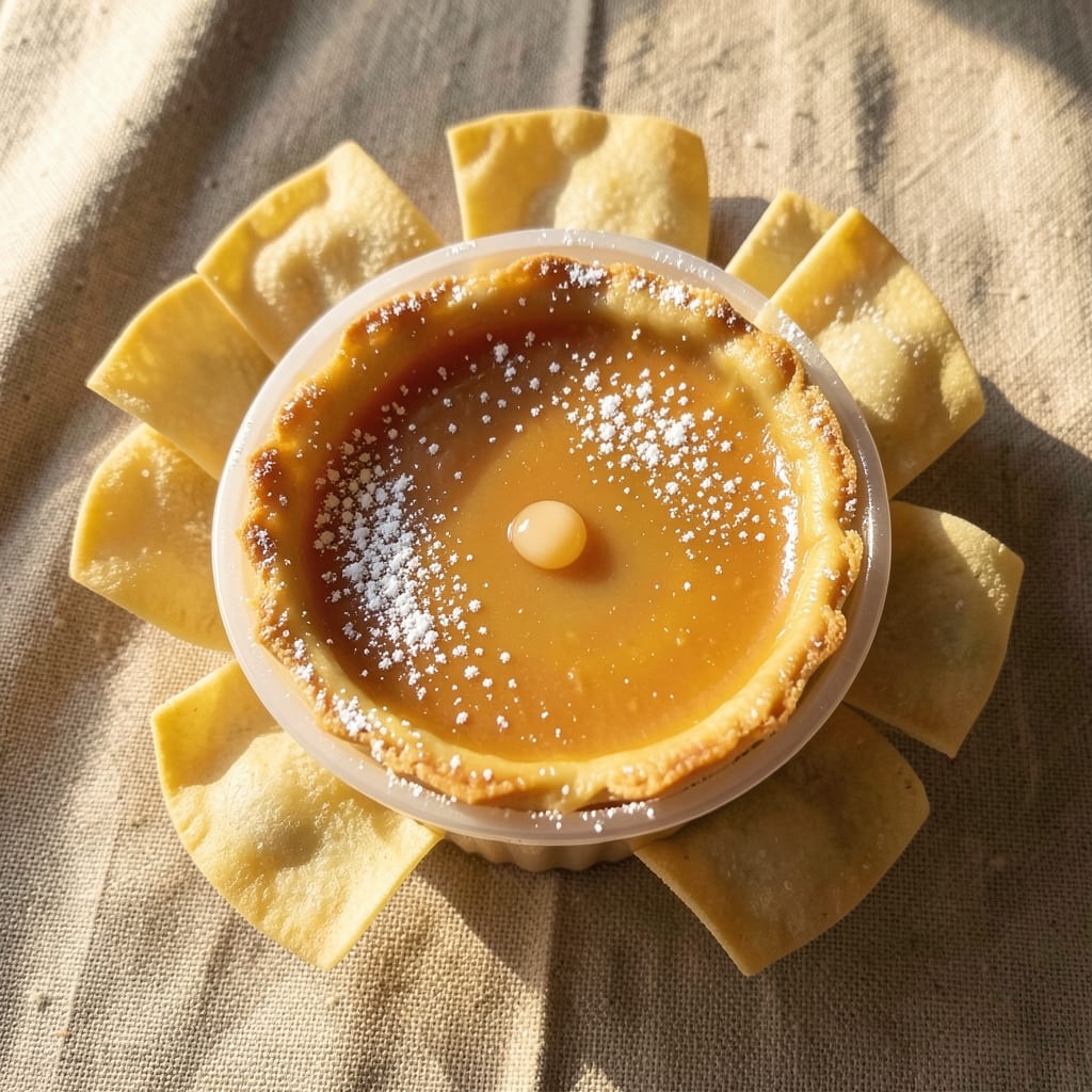 Chinese Egg Tart Filling Recipe: Silky Yolk Rivers in Crispy Wonton Shells