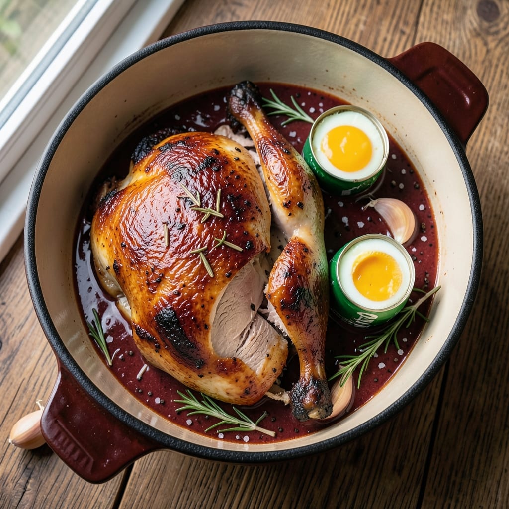 Beer Can Turkey in Big Green Egg Recipe: Smoky Campfire Crisp With Juicy Pink Centers