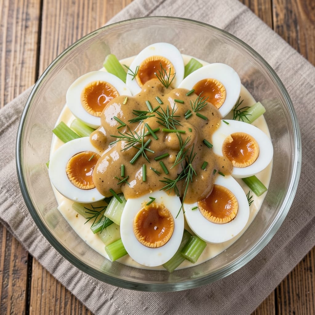 Delicious Miss Brown Egg Salad Recipe: Crispy Celery and Herb-Packed Bites