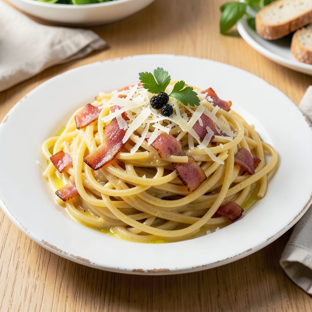 Carbonara Recipe With Egg Yolks Only: Crispy Pasta Bites With Silky Yolk Streaks