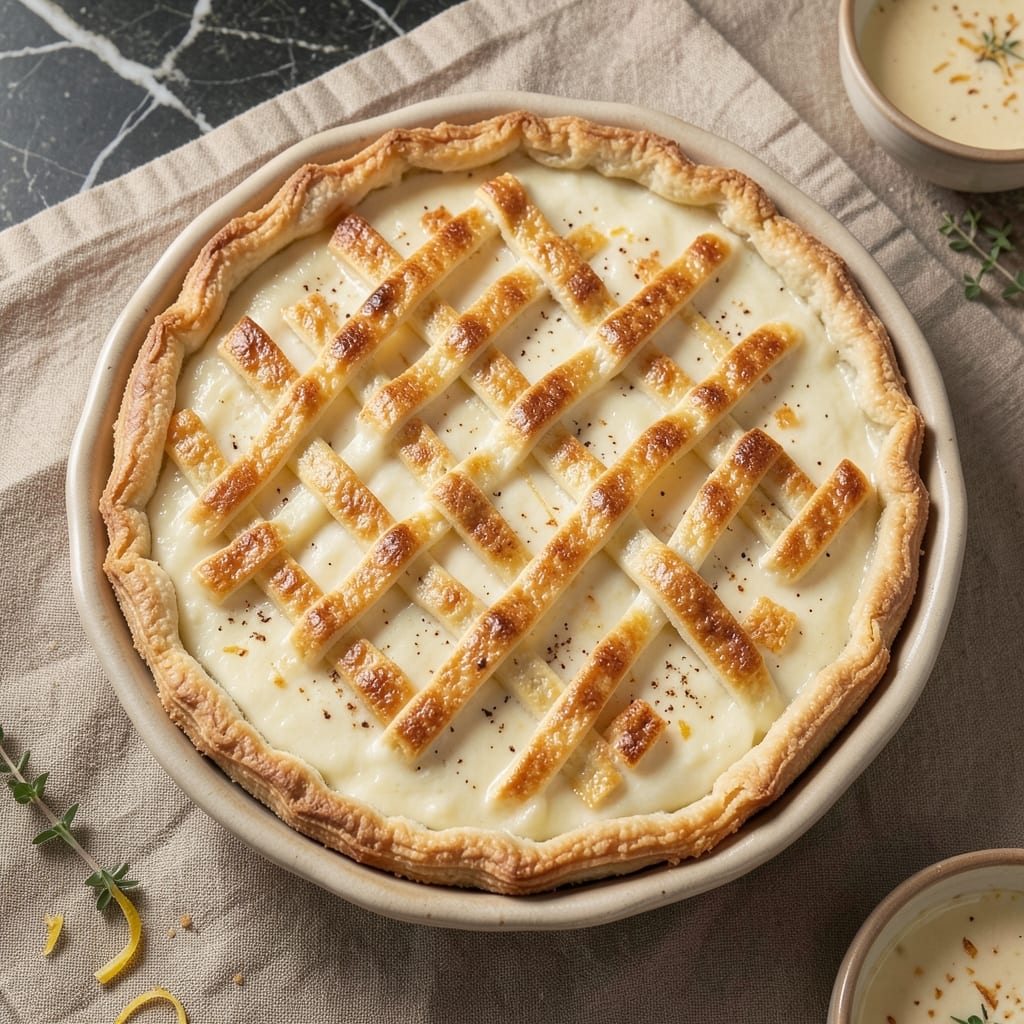 Deep Dish Egg Custard Pie Recipe: Chicago-Style Crust and Silky Fillings