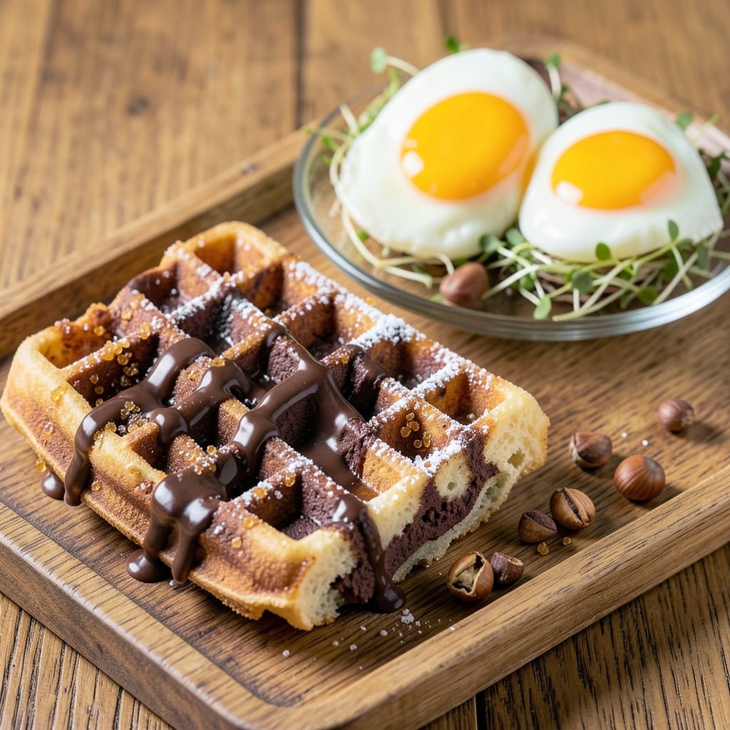 Chocolate Egg Waffles Recipe: Rich Cocoa Crunch With Silky Egg Rivers