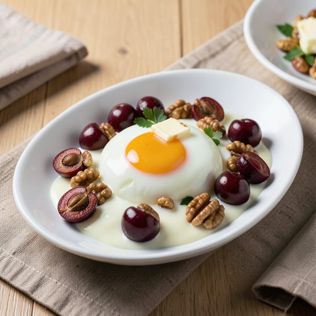 Cherry Nut Egg Recipe: Crunchy Top, Silky Yolk Rivers