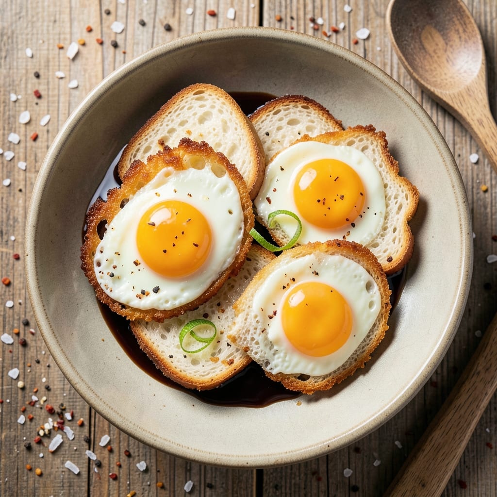 Double Fried Egg Recipe: Double-Rich Yolk Rivers in Crispy Layers
