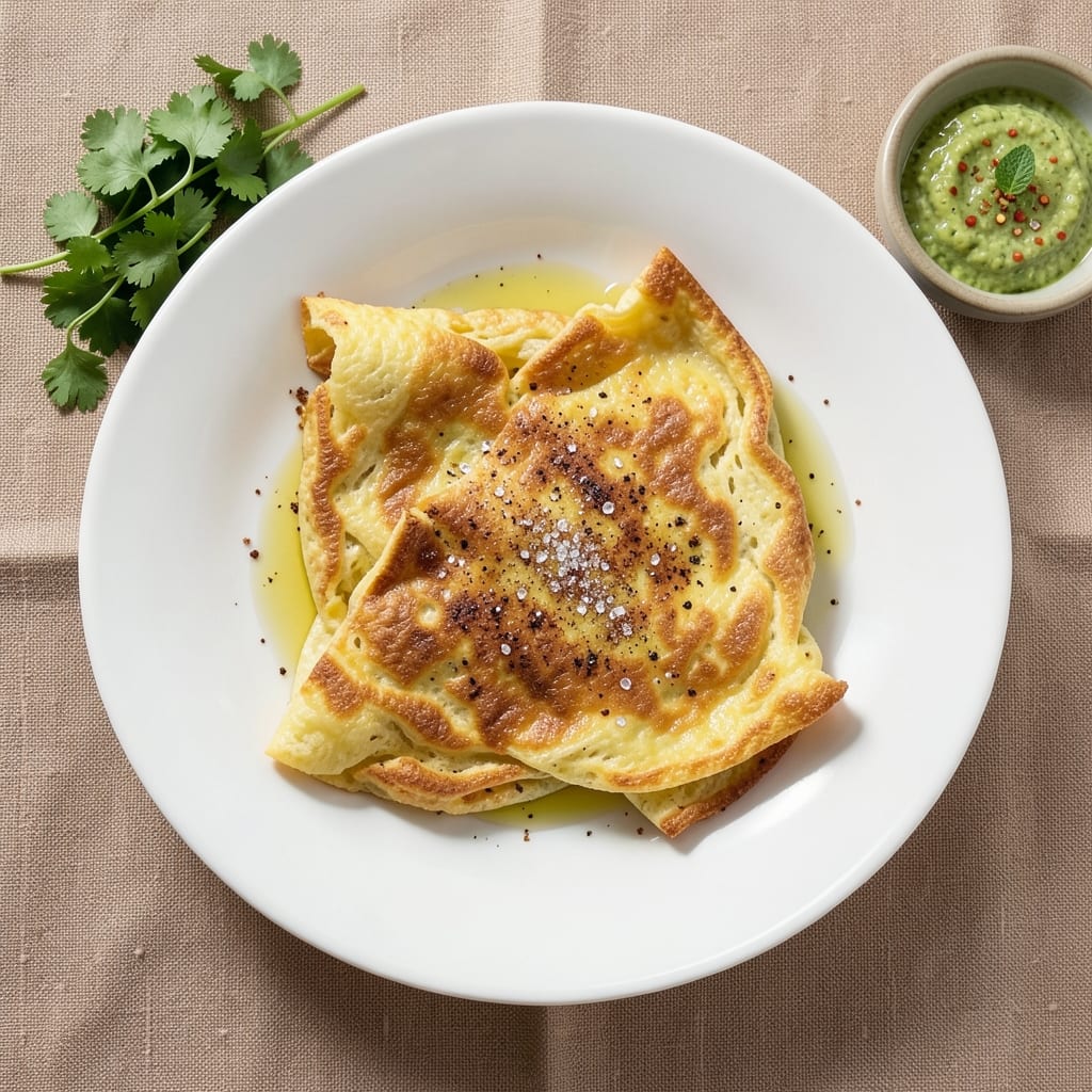 Besan Egg Omelette Recipe: Crispy Gram Flour Shell With Silky Egg Centers