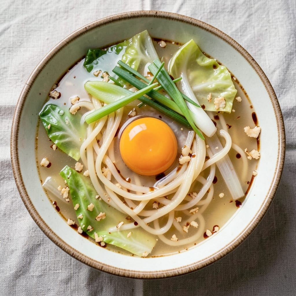 Cabbage Egg Drop Soup Recipe: Silky Yolk Streaks in Light Broth