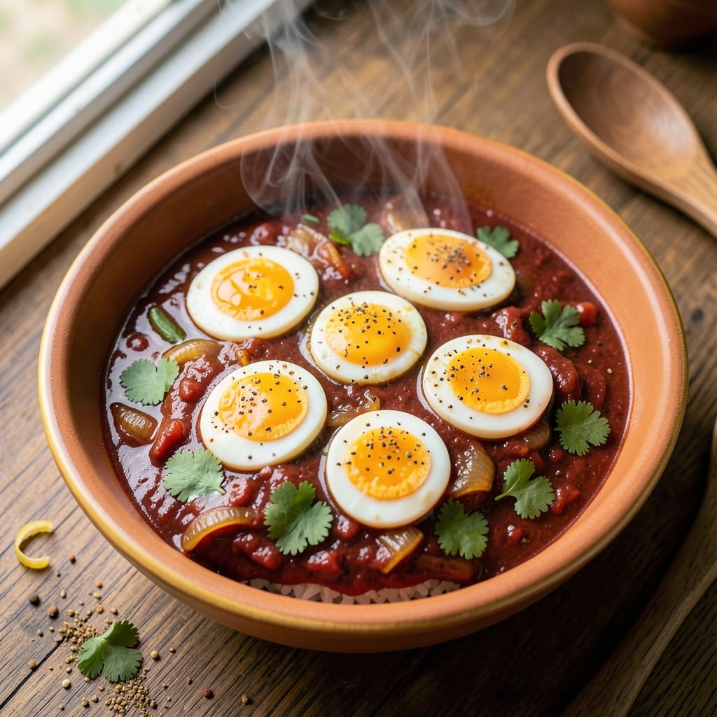Bangladeshi Egg Curry Recipe: Spiced Tomato Gravy With Silky Eggs