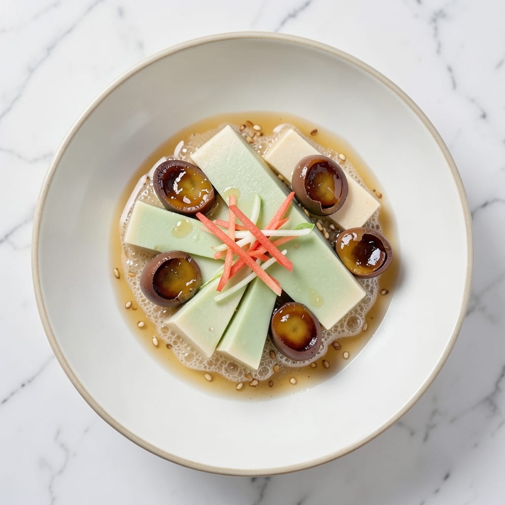 Chilled Tofu With Century Egg Recipe: Umami-Packed Bite of Bold Tradition