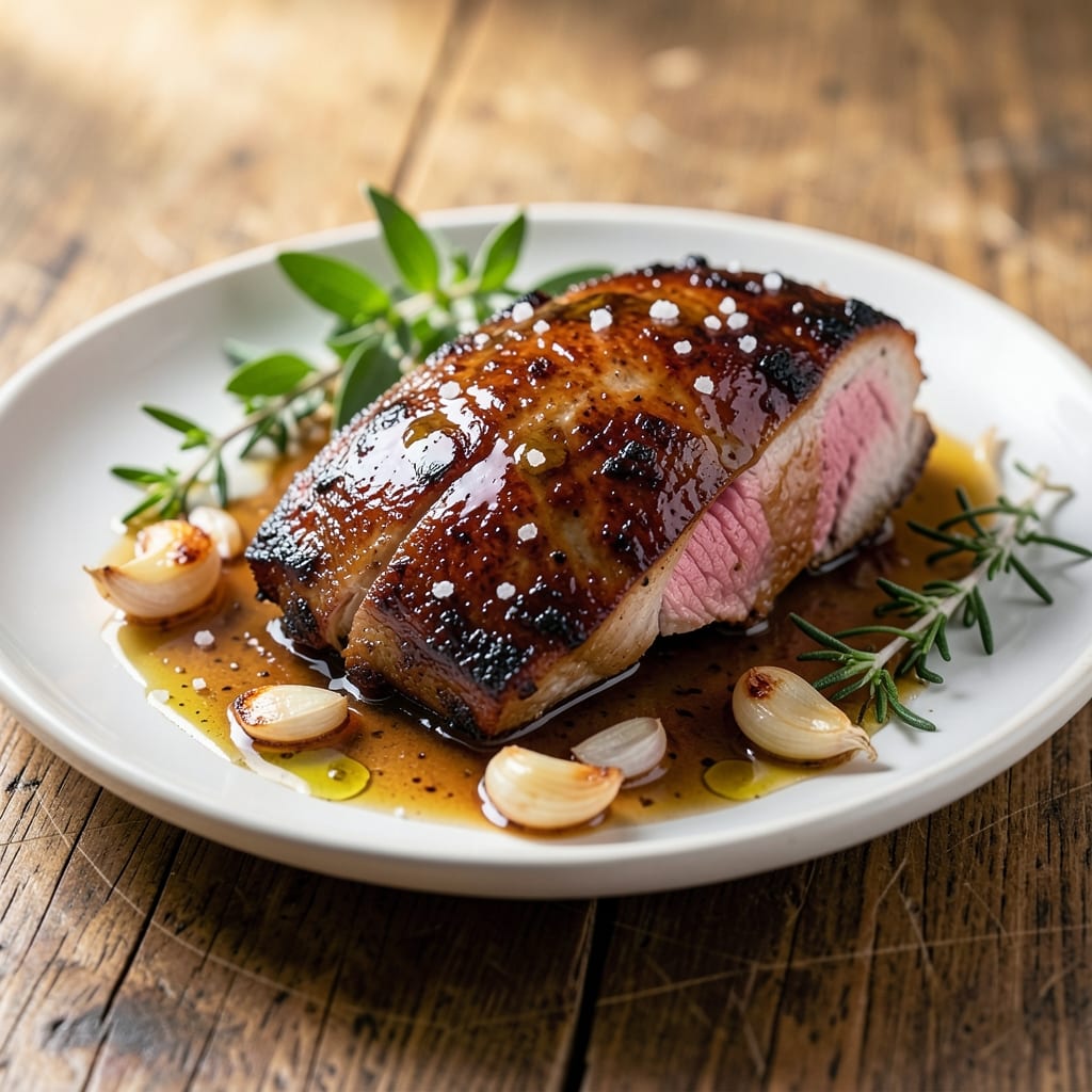 Big Green Egg Duck Recipe: Smoky Cast Iron Crisp With Juicy Pink Meat