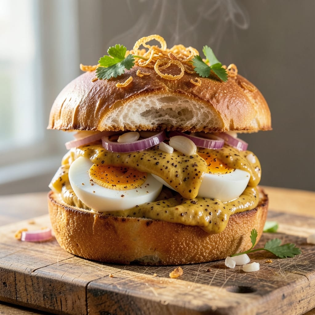Best Curried Egg Sandwich Recipe: Spiced Yogurt-Marinated Eggs on Toasted Brioche