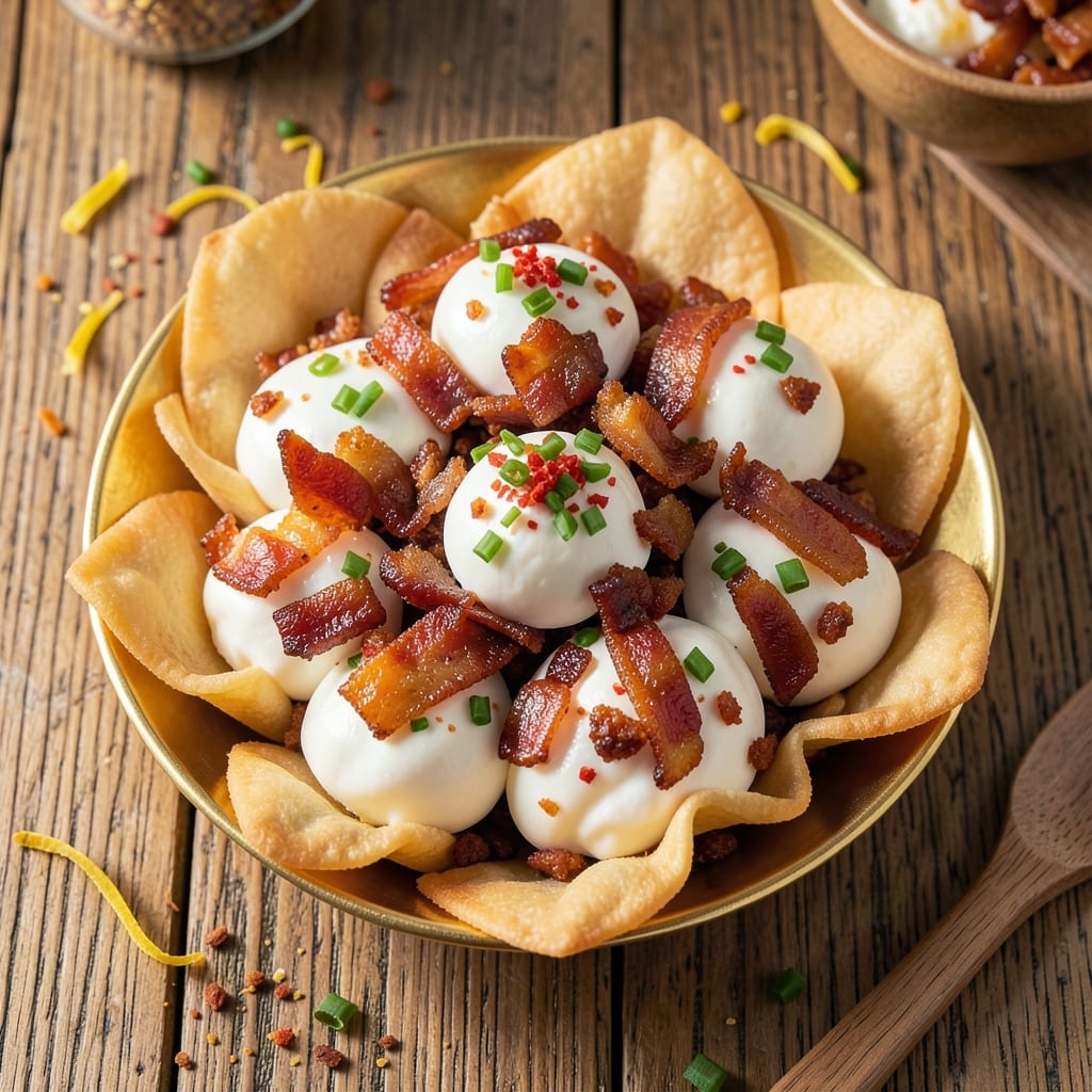 Bacon Egg White Bites Recipe: Crispy Wonton Cups With Runny Yolk Rivers