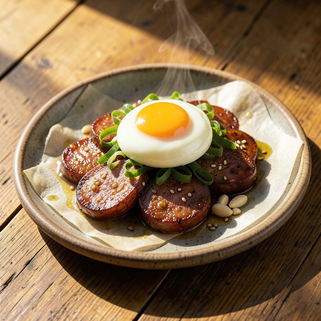 Chinese Sausage Egg Recipe: Wonton-Crusted Bites With Runny Yolk Magic