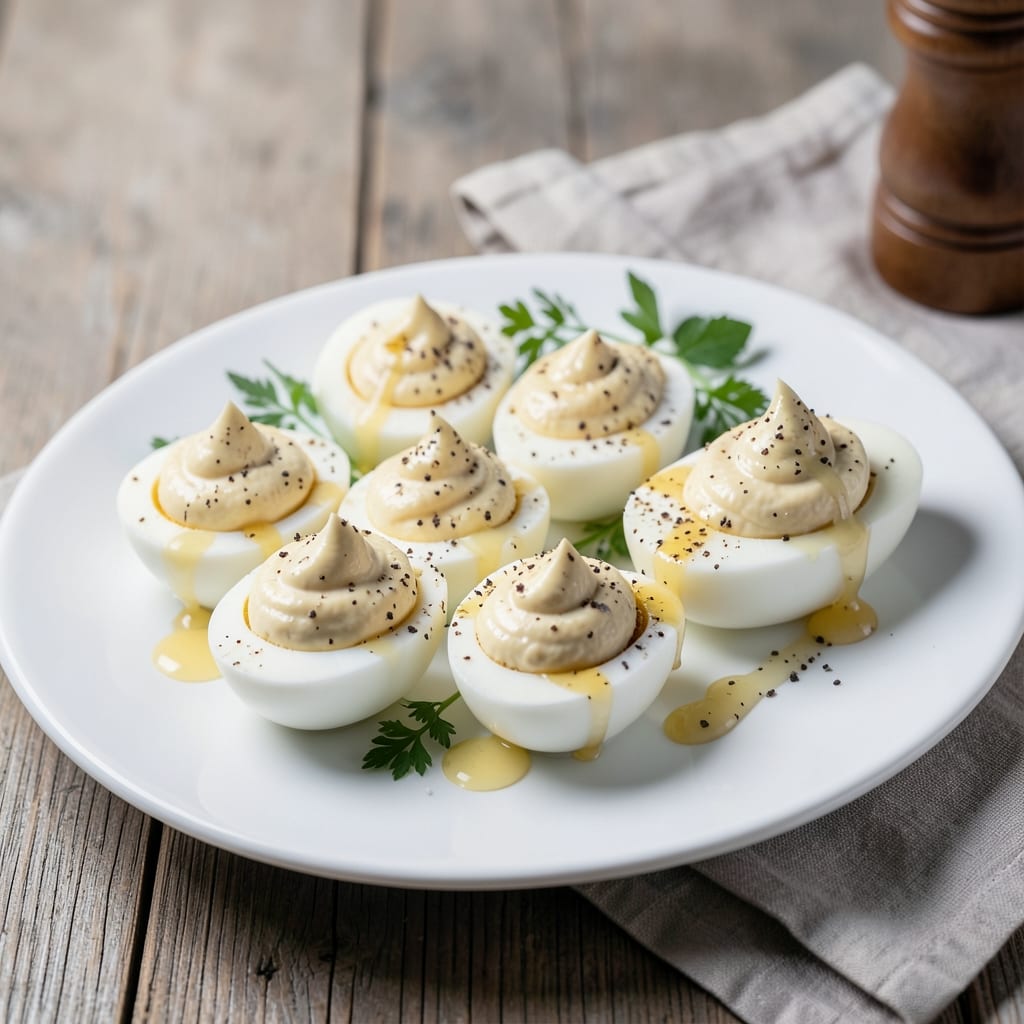 Deviled Eggs Recipe With Miracle Whip And Vinegar: Vinegar-Kissed Tang and Creamy Whip Magic