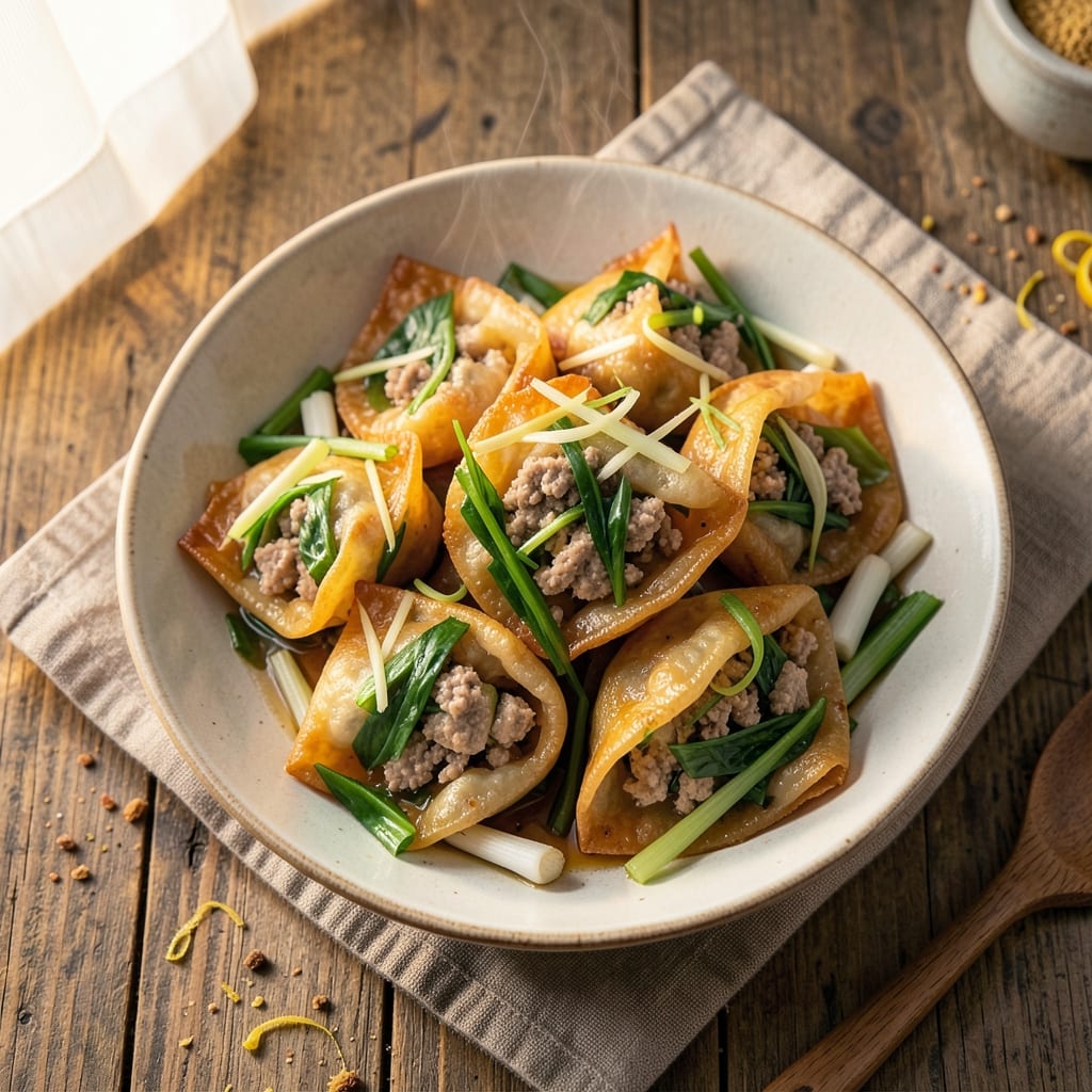 Chinese Egg Dumplings Recipe: Wonton-Wrapped Yolk Streaks in 20 Minutes